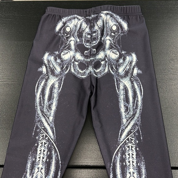 Lotus Leggings Black and White Skeleton Leggings - Small - Picture 5 of 11